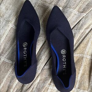 Rothy's Women's Point Navy Blue Flats